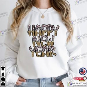 New Years Eve Leopard Hello 2023 Happy New Years Sweater