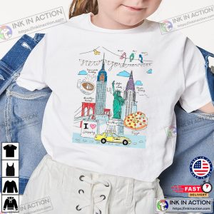 New York Illustration Shirt NYC Tees for Kid Tshirt Inspirational Shirt 2