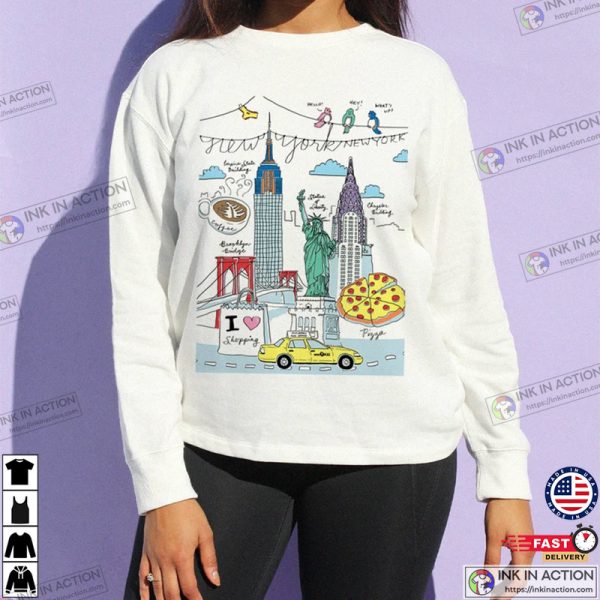 New York Illustration NYC Tees for Kid