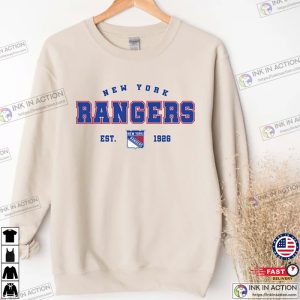 New York Rangers Sweatshirt College Sweater Vintage New York Rangers Hoodie 6