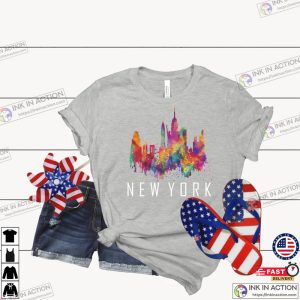 New York watercolor Shirt New Yorker Shirt NYC Shirt New York T shirt 2