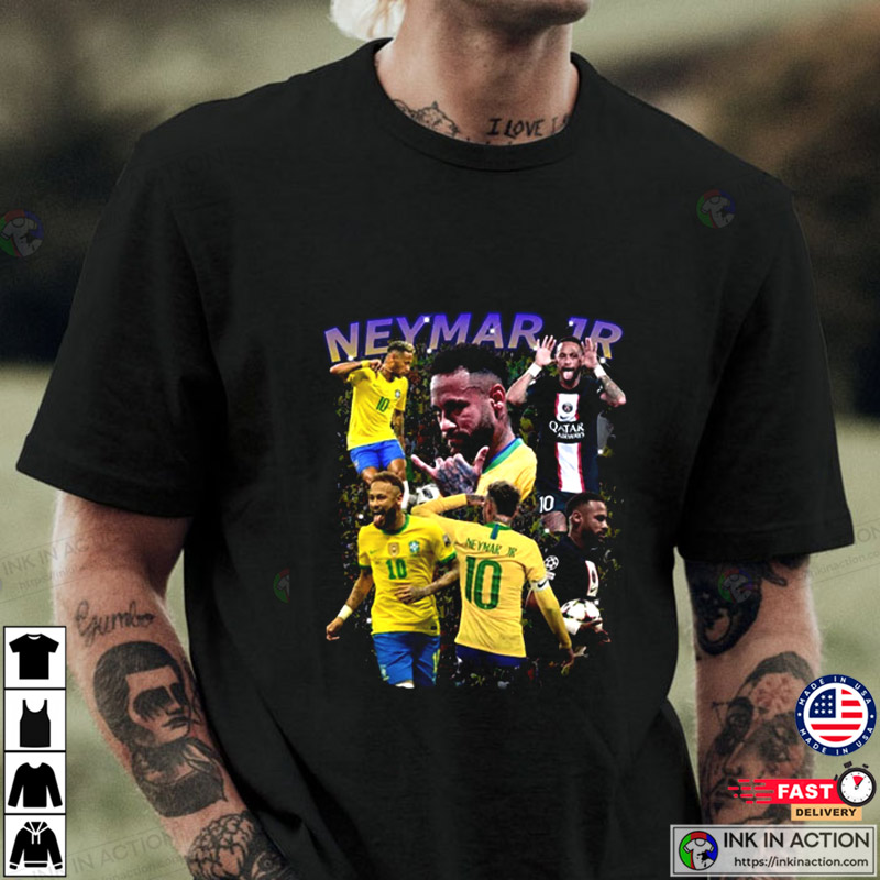 Neymar Brazil PGS Shirt, da Silva Santos Jr 90’s Graphic T-Shirt - Print  your thoughts. Tell your stories.