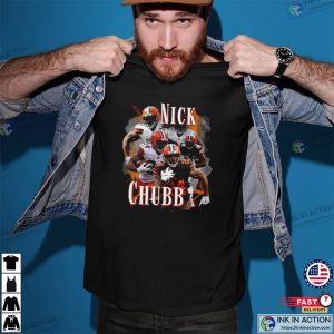 Nick Chubb Vintage Shirt Classic Vintage NFL Cleveland Browns Retro Shirt 3