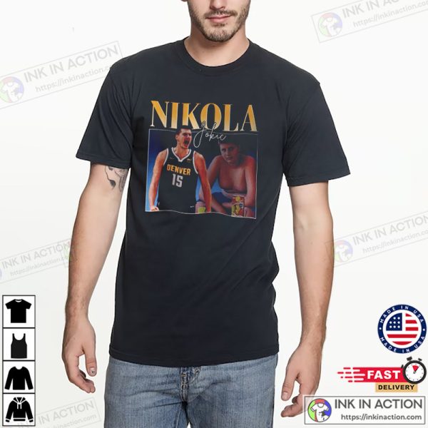 Nikola Jokic NBA Retro 90s Basketball Shirt