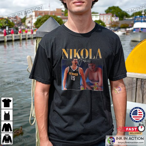 Nikola Jokic NBA Retro 90s Basketball Shirt