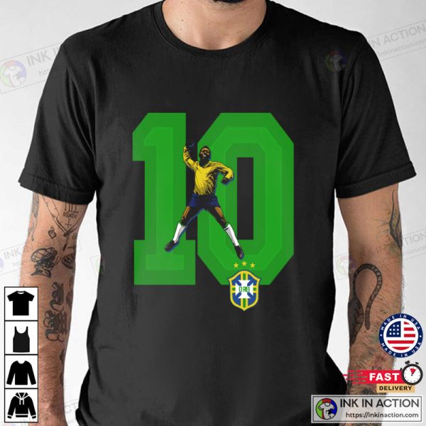 O Rei Pele 10 Brazilian Pele Best Design T-shirt