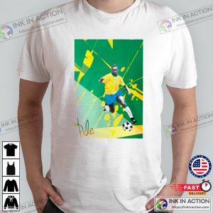 PELE playing soccer Tshirt 2