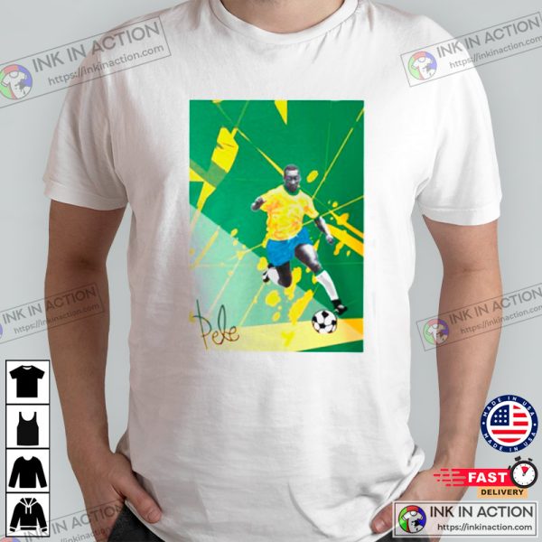 Pele Playing Soccer T-shirt