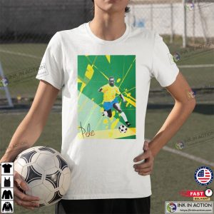 Pele Playing Soccer T-shirt