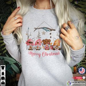 PINK GNOMES Merry Christmas Sweatshirts Funny Xmas Gift for Men Women Family Holiday Elf Winter 4