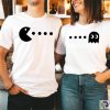 Pacman Shirt, Couple Shirt, Funny Valentine’s Shirt, Matching Couple T-Shirt