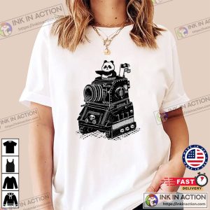 Pandas Skull Tank Vintage Style Classic T Shirt 2
