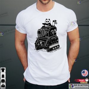 Pandas Skull Tank Vintage Style Classic T Shirt 3