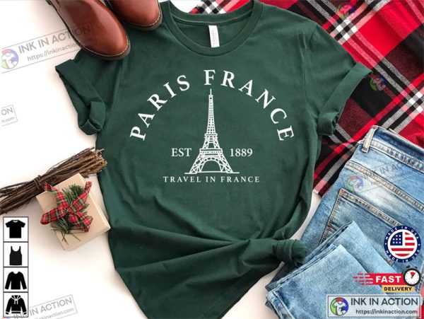 Paris Eiffel Tower Travel To France Shirt