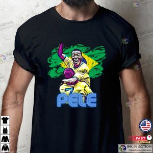 Pele Celebration Legend Of Brazil Gifts T-shirt 4