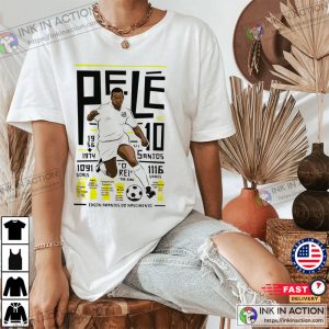 Pele Santos Fc The Football Legend Unisex Shirt 3