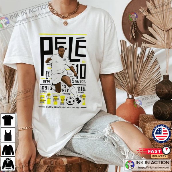 Pele Santos Fc The Football Legend Unisex Shirt