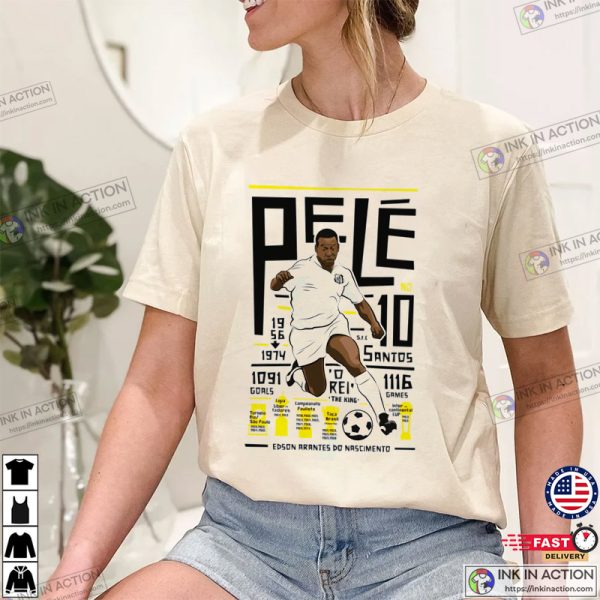 Pele Santos Fc The Football Legend Unisex Shirt