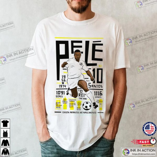 Pele Santos Fc The Football Legend Unisex Shirt