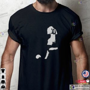 Pele Silhouette pele soccer Tshirt 4