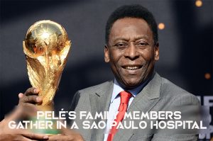 Peles family gathers at hospital in Sao Paulo