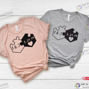Personalized Puzzle Couple Shirt Valentine Personalized Couple Shirts Valentine shirt 1