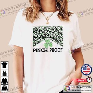 Pinch Proof Green Leopard St. Patrick Day T shirt 1
