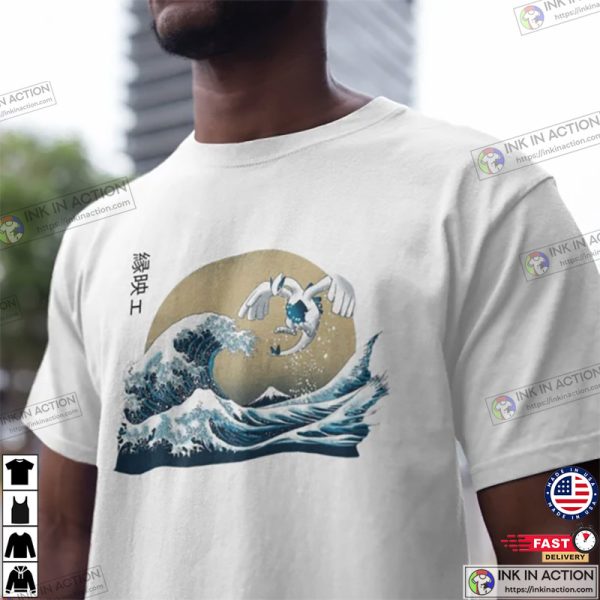 Pokemon Lugia Inspired Graphic Tee Anime T-shirt