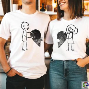 Puzzle Heart Shirt Couple Love Shirt Couple Shirts Valentines Day gift 1 1