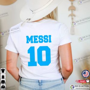 Qatar World Cup 2022 Argentina Messi Shirt Messi Argentina Soccer 2 Sides Tee 3