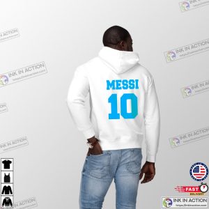 Qatar World Cup 2022 Argentina Messi Shirt Messi Argentina Soccer 2 Sides Tee 4
