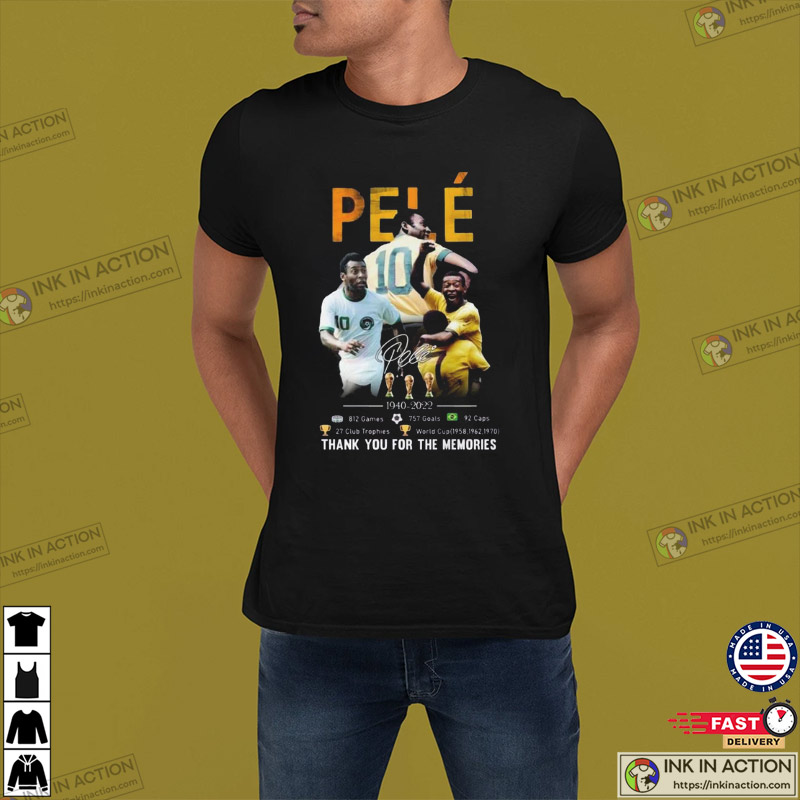 Tee9s-Pele 1940-2022 Thank You For The Memories Signature shirt - Ibworm