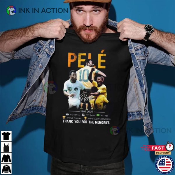 RIP Pele 1940 – 2022 Thank You For The Memories Pele T-Shirt