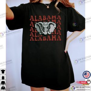 Retro Alabama Football Comfort Colors Shirt Alabama Crimson Tide Shirt Tailgate Tops Clothes Roll Tide Football Tee Shirt 1