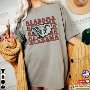 Retro Alabama Football Comfort Colors Shirt Alabama Crimson Tide Shirt Tailgate Tops Clothes Roll Tide Football Tee Shirt 2
