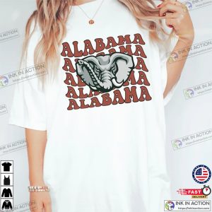 Retro Alabama Football Comfort Colors Shirt Alabama Crimson Tide Shirt Tailgate Tops Clothes Roll Tide Football Tee Shirt 4