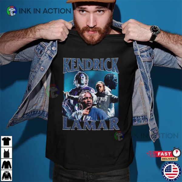 Retro Kendrick Lamar Rapper Music Hip Hop Rap Tee