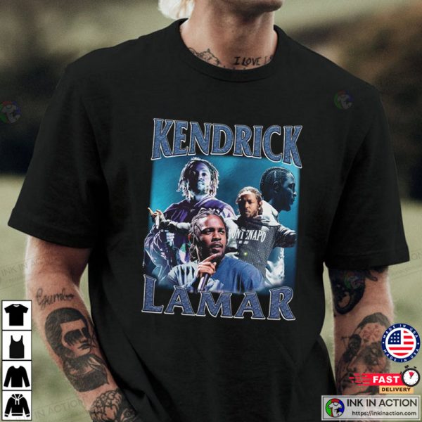 Retro Kendrick Lamar Rapper Music Hip Hop Rap Tee