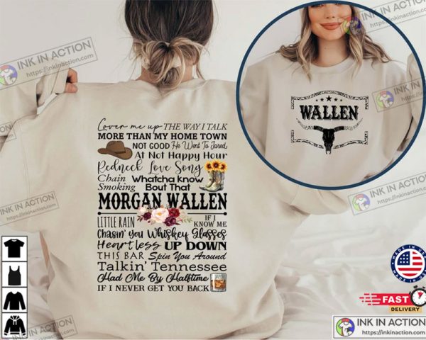 Retro Wallen Western Sweatshirt Country Music Shirt