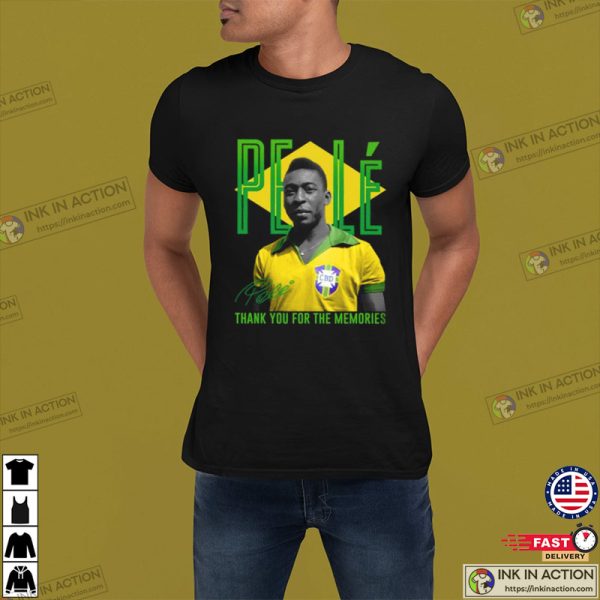 Rip Pele 1940-2022 T-shirt, Thank You For The Memories Pele Shirt