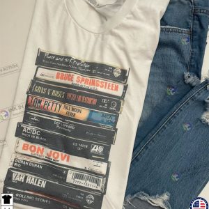 Rock Cassettes T shirt rock band Unisex tee Vintage feel 1