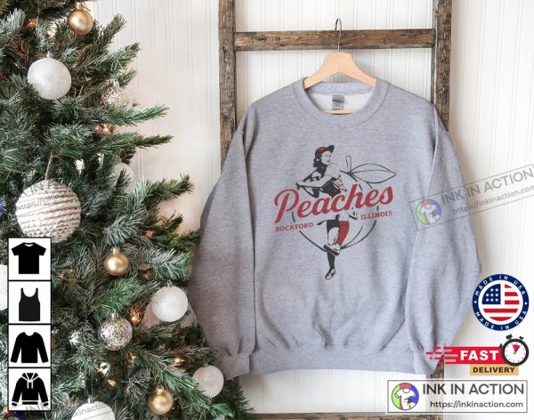 Rockford Peaches, A League of Their Own Shirt Baseball Player Shirt