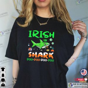 Saint Patricks Day Irish Shark Doo Doo Doo T shirt 4