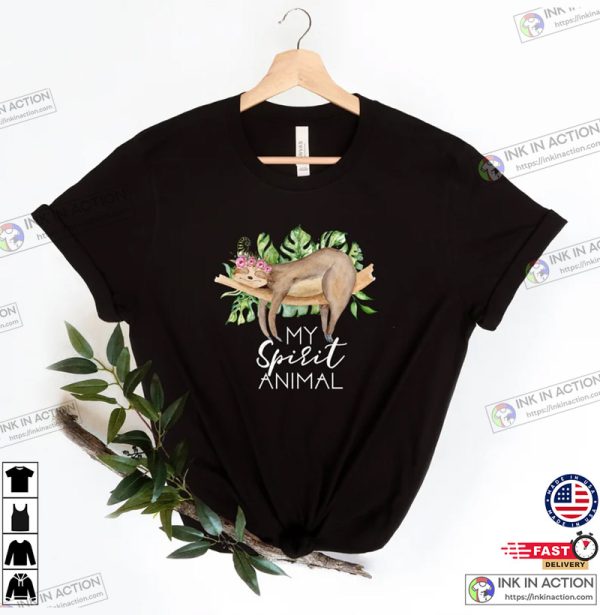 Sloth My Spirit Animal Sloth Tee