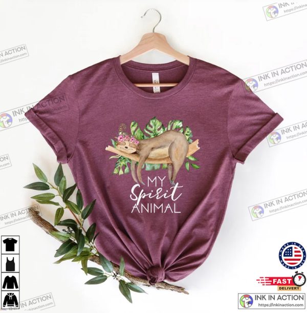 Sloth My Spirit Animal Sloth Tee