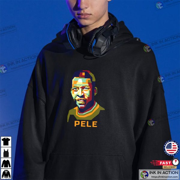 Soccer Abstract Pele Brazilian Soccer Legend T-Shirt