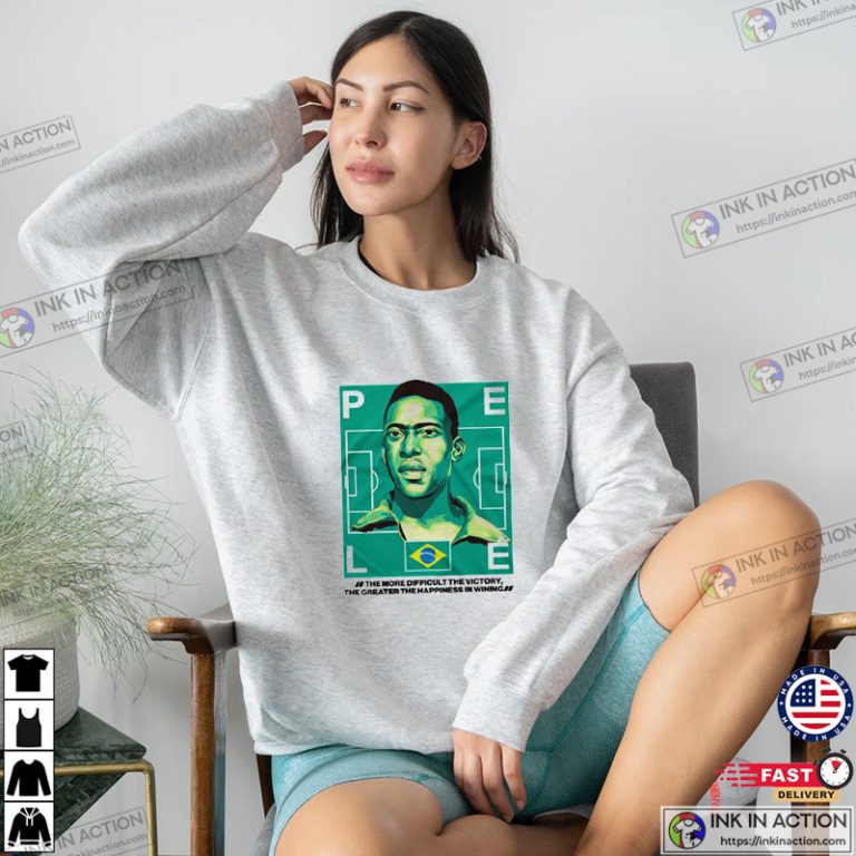 Soccer Pele Brazil Football Legend Graphic T-Shirt - Print your ...