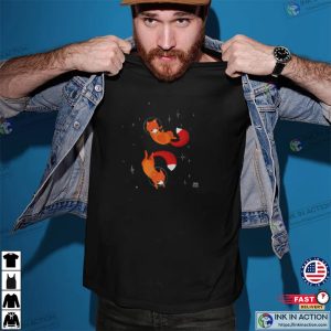 Cute Space Foxes Animal Lover Shirt