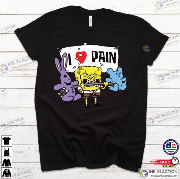 Sponge Bob I Heart Pain Workout Shirt