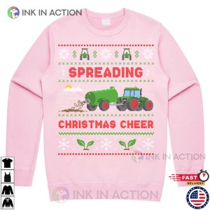 Spreading Christmas Cheer Farming Jumper Sweater Sweatshirt Funny Farmer Tractor Dad Xmas Gift 3
